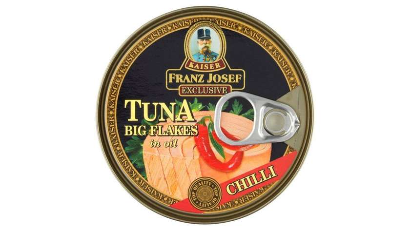 Franz Josef Kaiser Exclusive Tuna Pieces in Sunflower Oil with Chili 170g