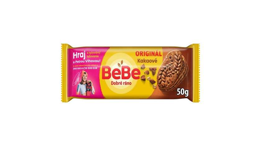 Opavia Bebe Good Morning Cocoa Cookies with Pieces of Chocolate 50g