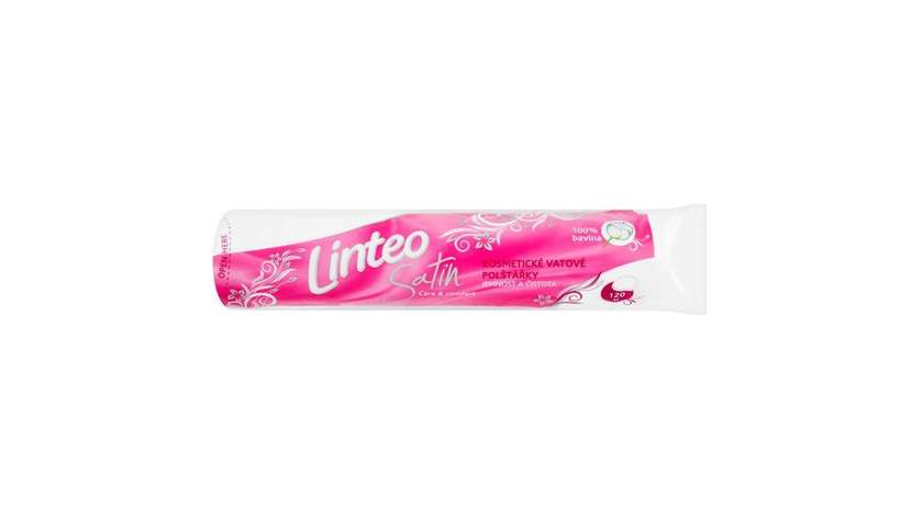 Linteo Satin Cosmetic Cotton Pads 120 Pcs