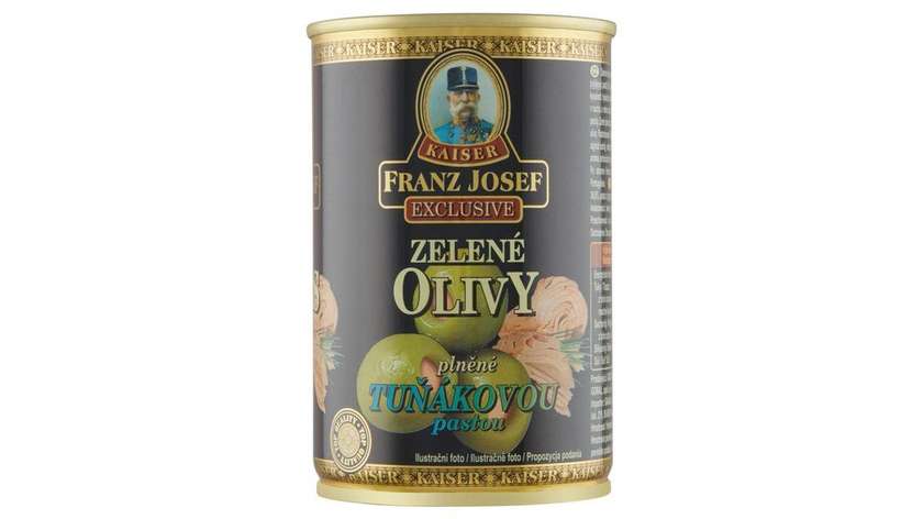 Franz Josef Kaiser Exclusive Green Olives Stuffed with Tuna Paste 300g