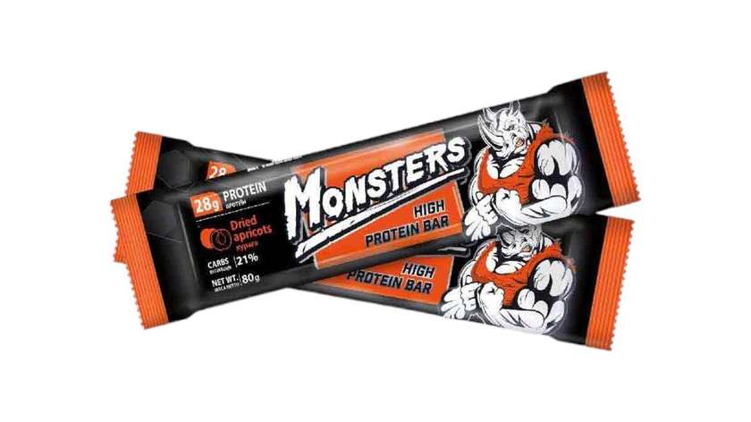 Monsters Protein Bar Dried Apricot 80g