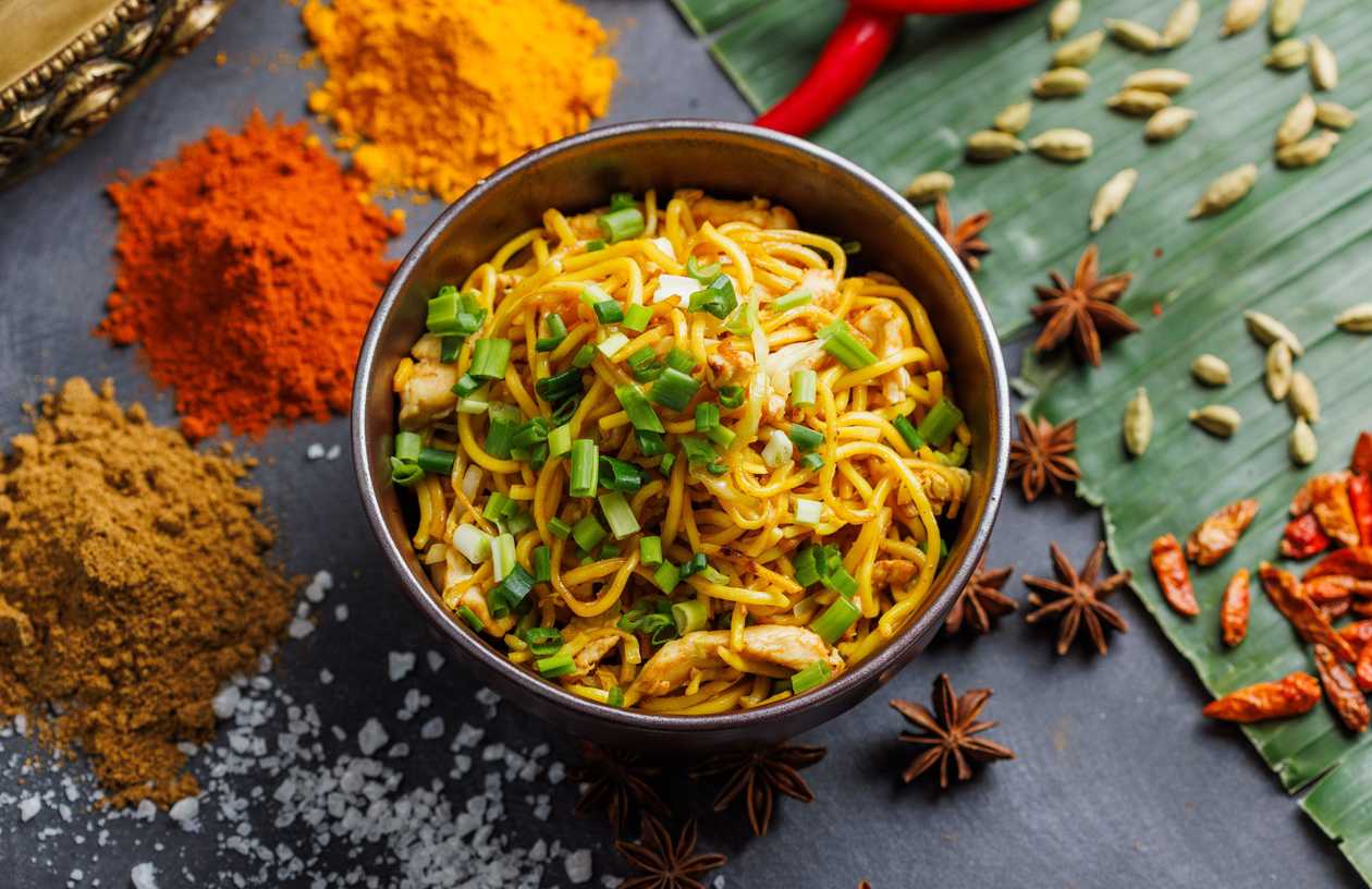 Eggnoodles with Chicken and Vegetables