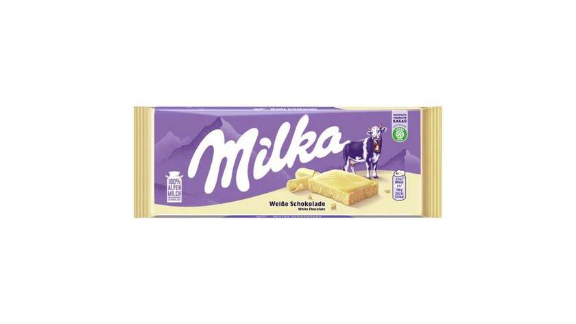 Milka White Chocolate 100g