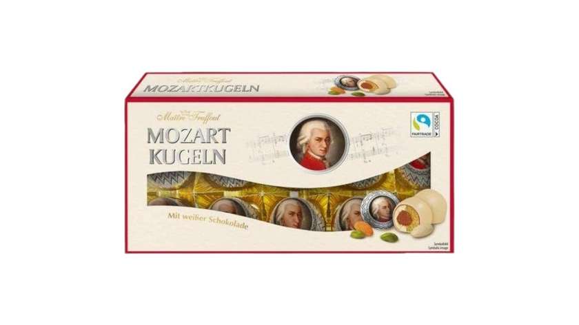 Maitretruffout Mozartkugeln White 200g