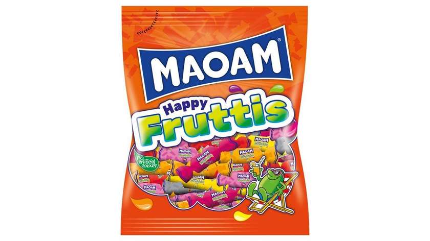Maoam Happy Fruttis Caramels with Fruit and Cola Flavors 175g