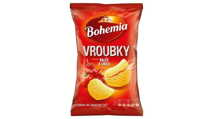 Bohemia Vroubky with Tomato and Chili Flavor 120g