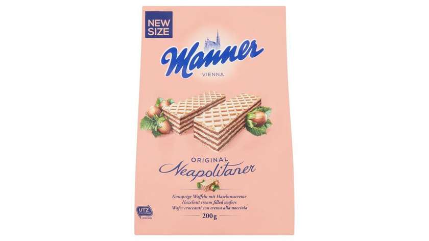 Manner Crispy Wafers with Creamy Hazelnut Filling 200g