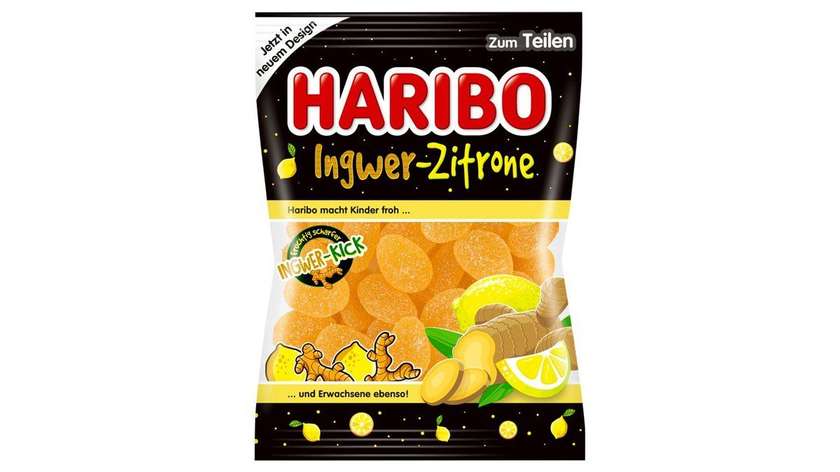 Haribo Ingwer Zitrone Jelly with Gingerlemon Flavor 175g