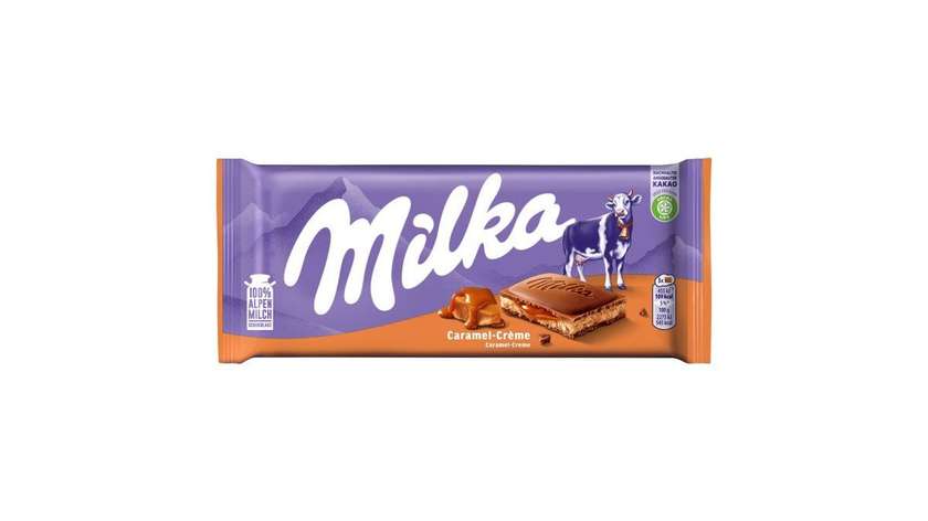 Milka Caramel-crème Milk Chocolate 100g