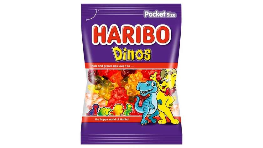 Haribo Dinos Jelly Dinosaurs with Fruit Flavors 100g