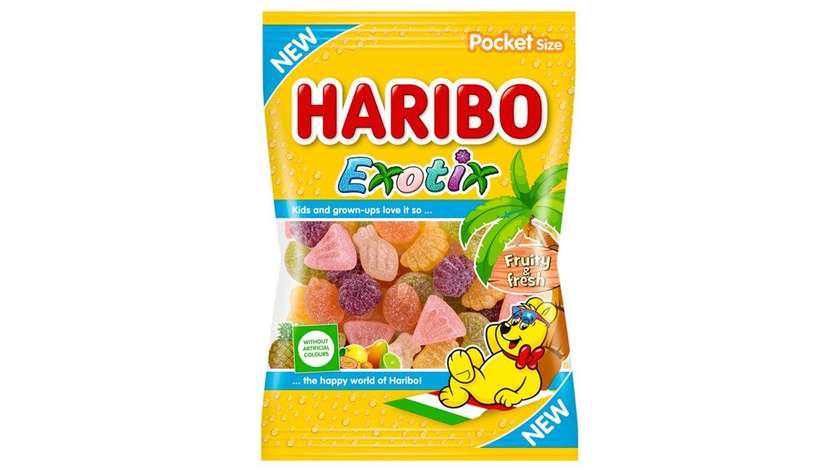 Haribo Exotix Jelly with Fruit Flavor 80g