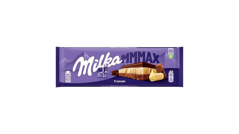 Milka Mmmax Triolade Milk, White and Dark Chocolate From Alpine Milk 280g