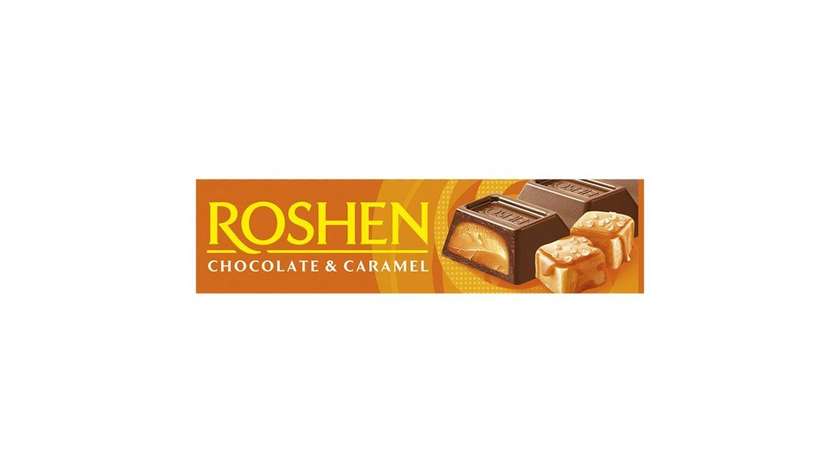 Roshen Milk Chocolate with Caramel Filling 40g