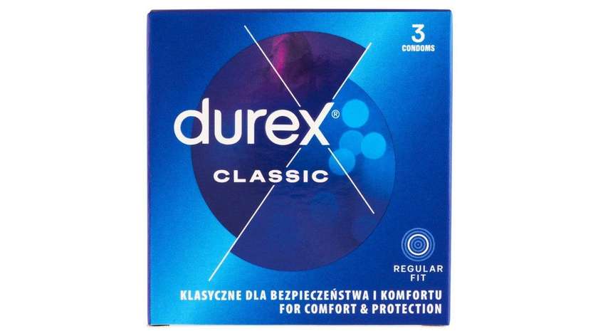 Durex Classic Regular Fit Condoms 3 Pcs