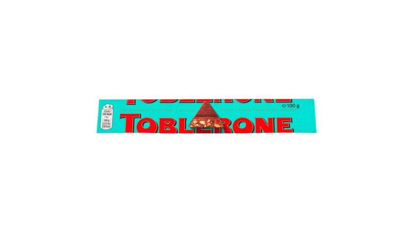 Toblerone Milk Chocolate with Salted Caramelized Almonds with Honey and Almond Nougat 100g