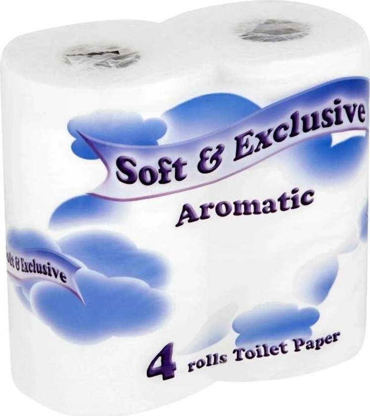 Soft&exclusive Toilet Paper 2v White 4 Pcs