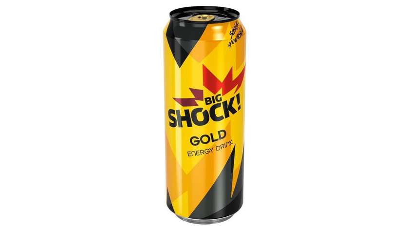 Big Shock! Gold Carbonated Energy Drink 500ml