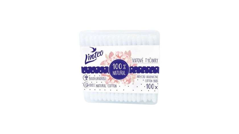 Linteo Paper Cotton Swabs 100 Pcs