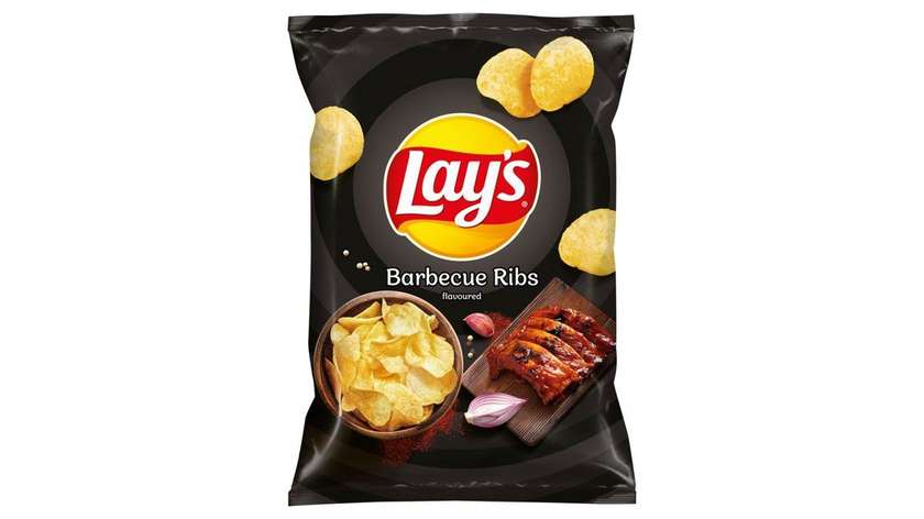Lay's Fried Potato Chips with BBQ Ribs Flavor 60g