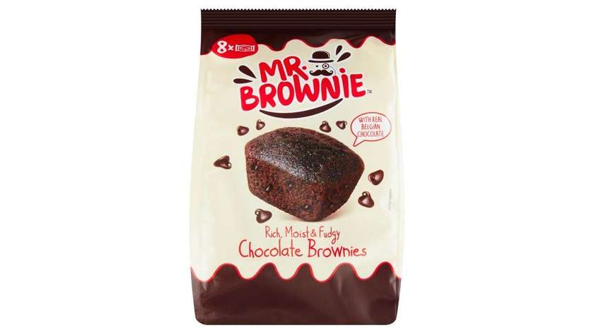 Mr. Brownie Brownies with Pieces of Belgian Chocolate 200g