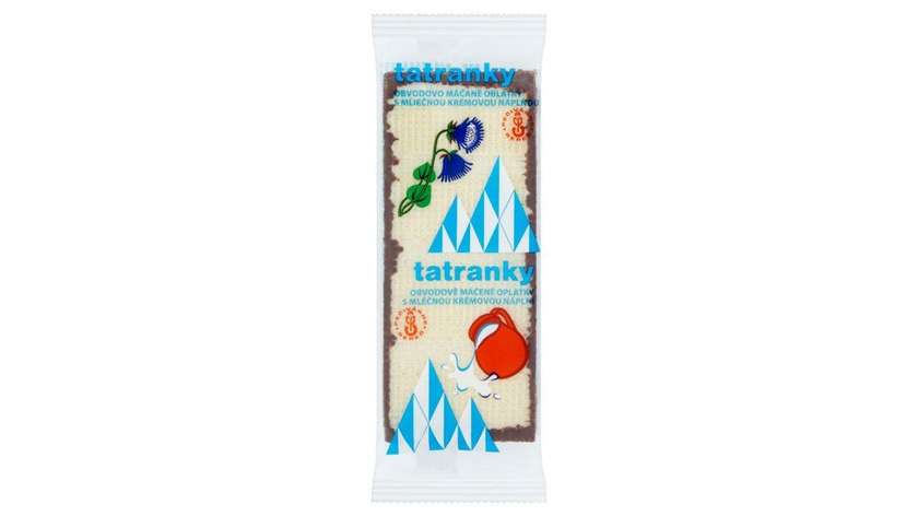 Pečivárne Sereď Tatanky Peripherally Dipped Wafers with Milk Cream Filling 33g