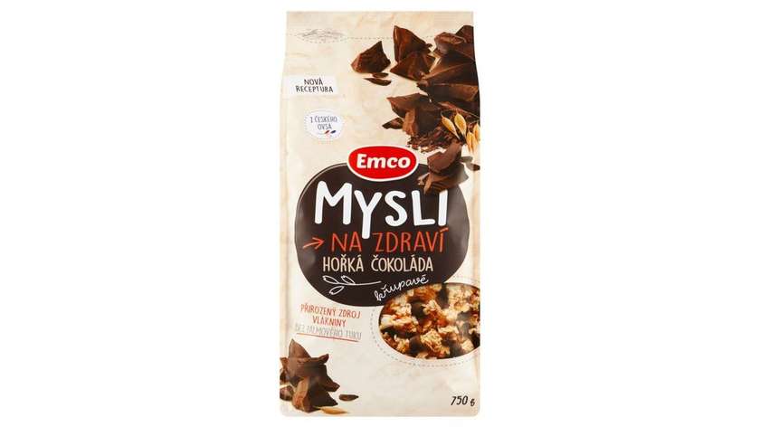 Emco Mysli na Zdraví Crispy Dark Chocolate 750g
