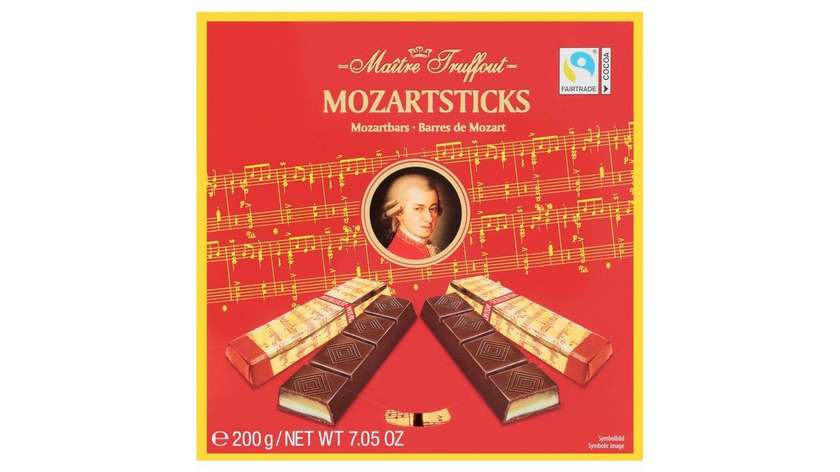 Maître Truffout Mozartsticks Fine Dark Chocolate with Filling 200g