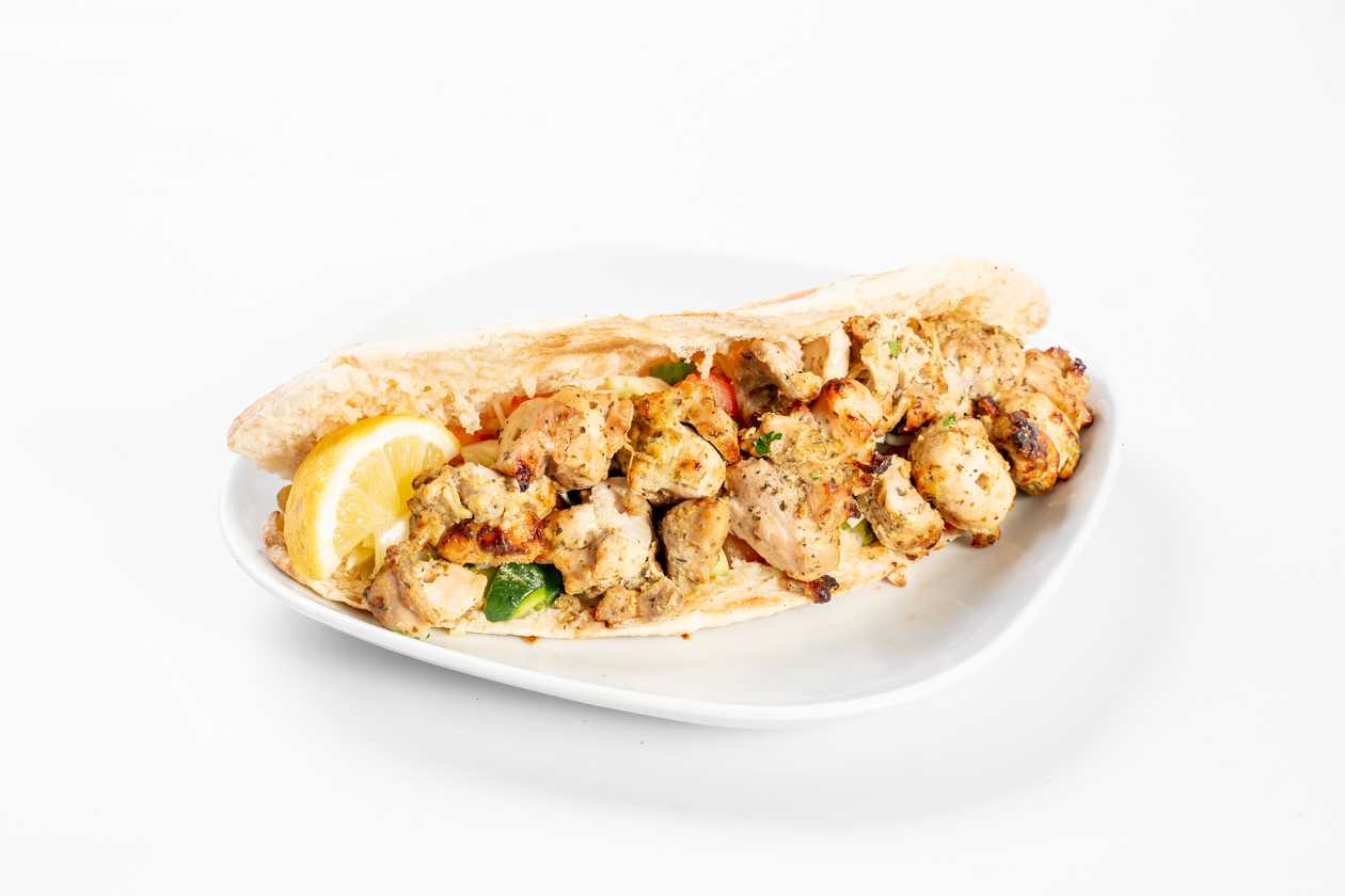 Chicken Souvlaki Cypriot Pita