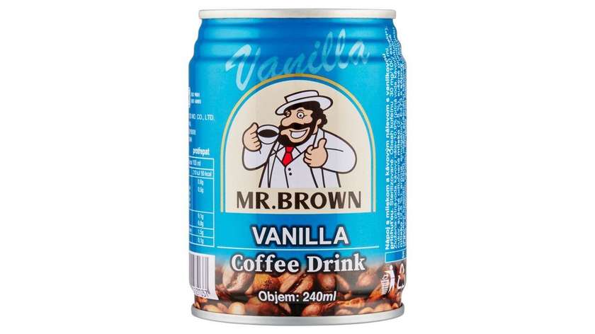 Mr. Brown Vanilla Drink with Milk and Coffee Infusion with Vanilla Flavor 240ml