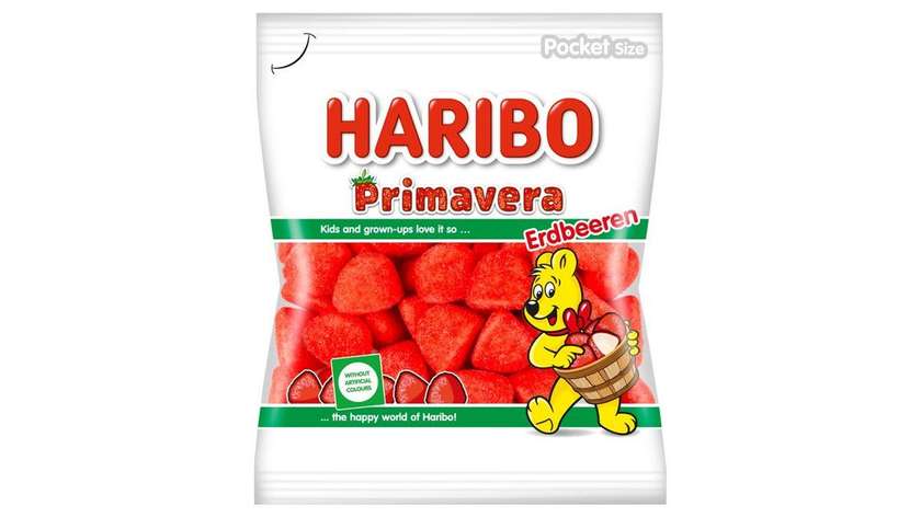 Haribo Primavera Foam Strawberries 100g