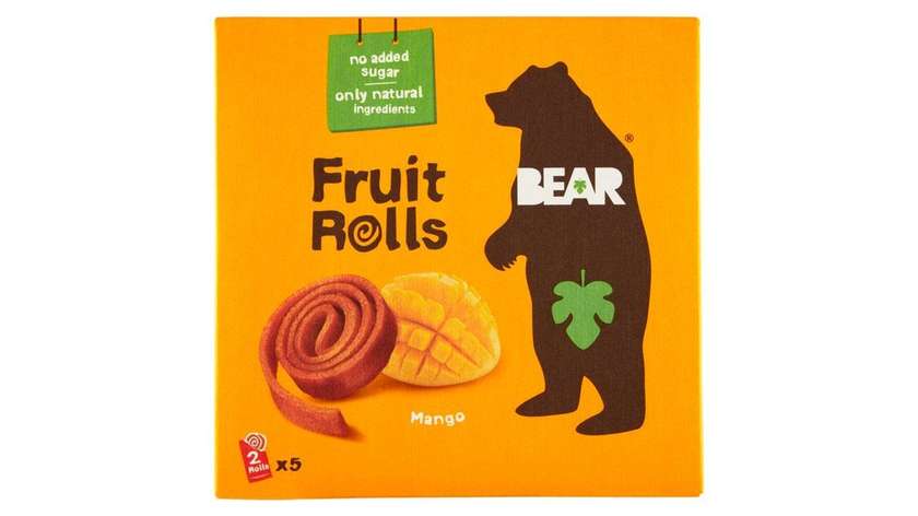 Bear Mango Finely Dried Fruit Rolled Slices 5x 20g