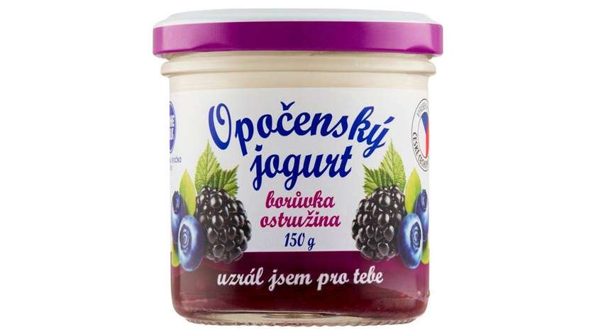 Bohemilk Opočensky Yogurt Blueberry Blackberry 150g