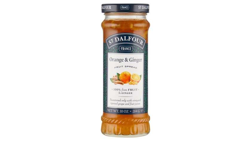 St. Dalfour Orange and Ginger Fruit Spread with High Fruit Content 284g