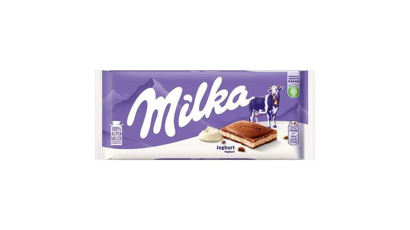 Milka Alpine Milk Chocolate with Yogurt Filling 100g