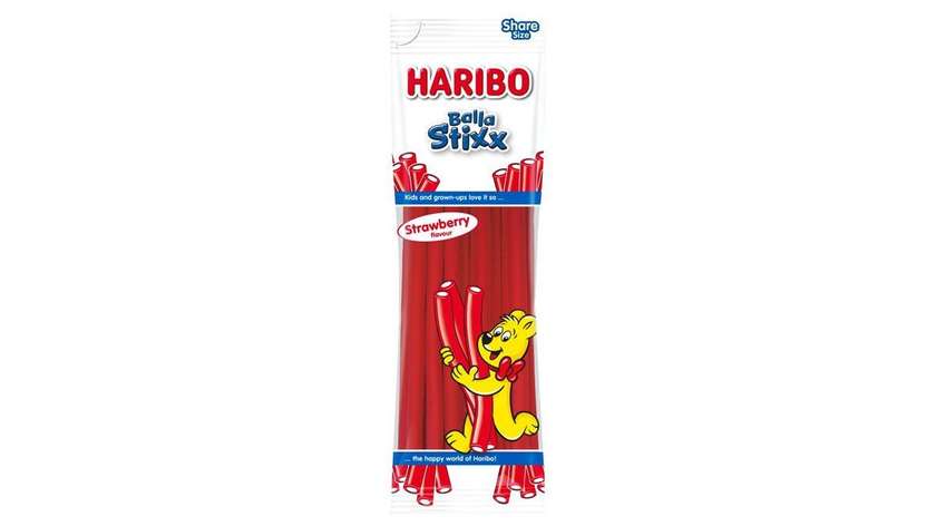Haribo Balla Stixx Strawberry Jelly Sticks with Strawberry Flavor 80g (1172)