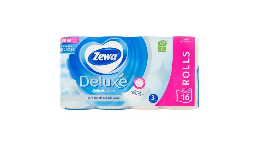 Zewa Deluxe Delicate Care Toilet Paper 3layers 16 Rolls