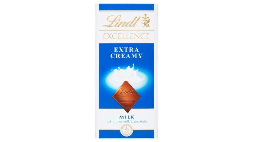 Lindt Excellence Extra Fine Milk Chocolate 100g