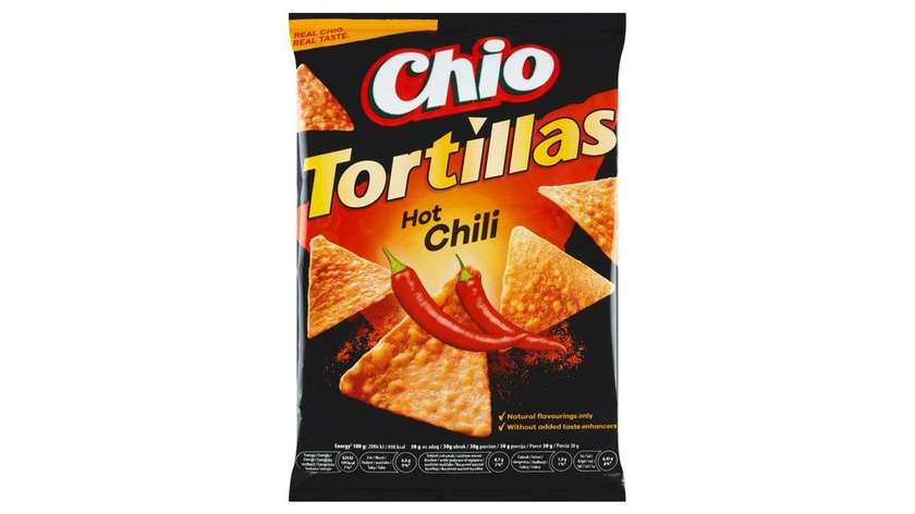 Chio Tortillas Corn Snack with Chili Flavor 110g