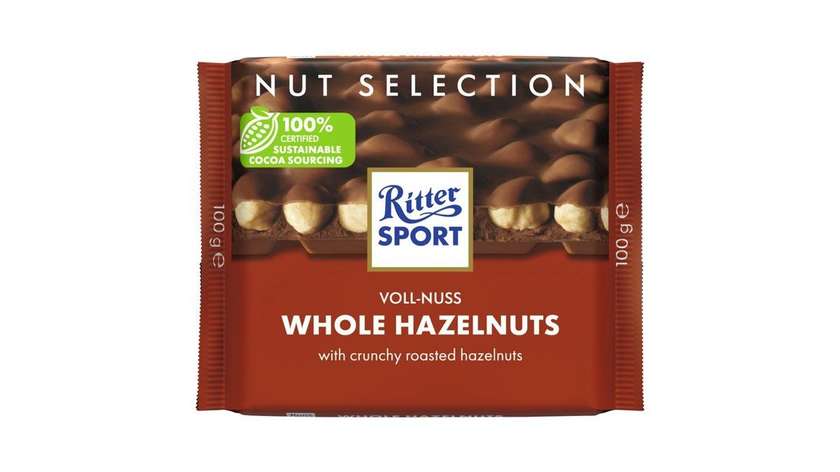Ritter Sport Milk Chocolate with Whole Nuts 100g