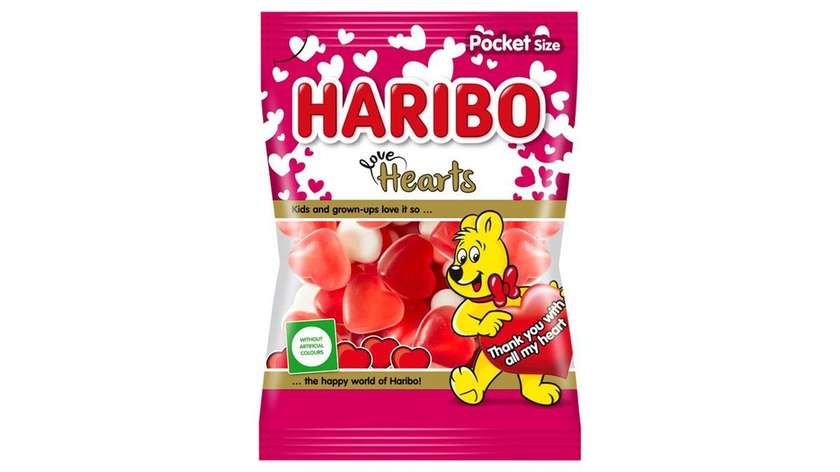 Haribolove Hearts Jelly with Fruit Flavor 80g