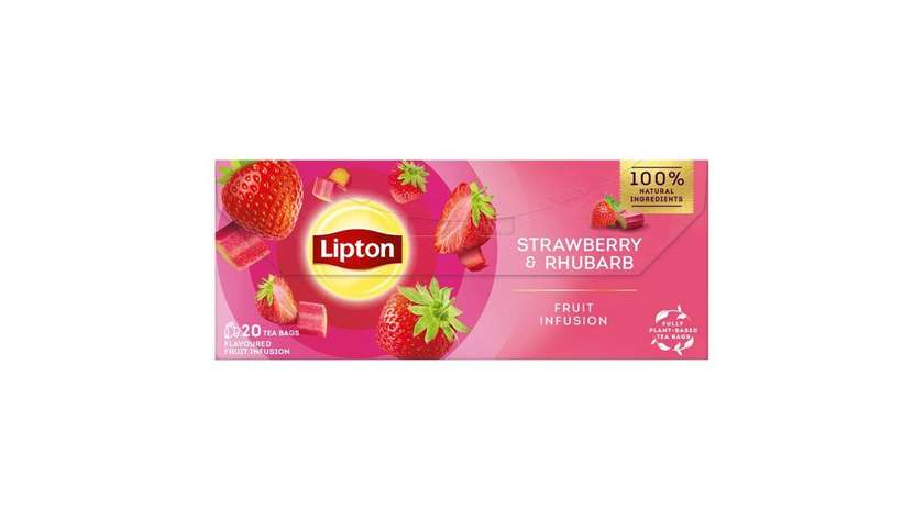 Lipton Strawberry & Rhubarb Flavored Fruit Pickle 20 Bags 32g