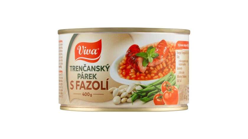 Viva Trenčany Sausage with Beans 400g
