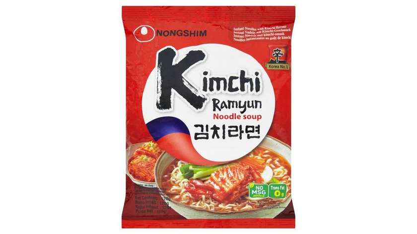 Nongshim Kimchi Ramyum Instant Noodle Soup with Hot Flavor 120g