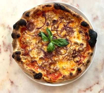 Tuna and Red Onion Pizza