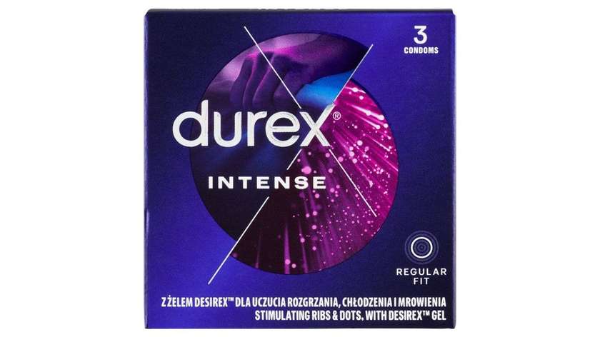 Durex Intense Regular Fit Condoms 3 Pcs
