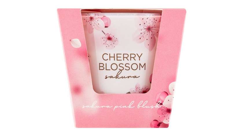 Cherry Blossom Sakura Pink Blush Scented Candle 115g