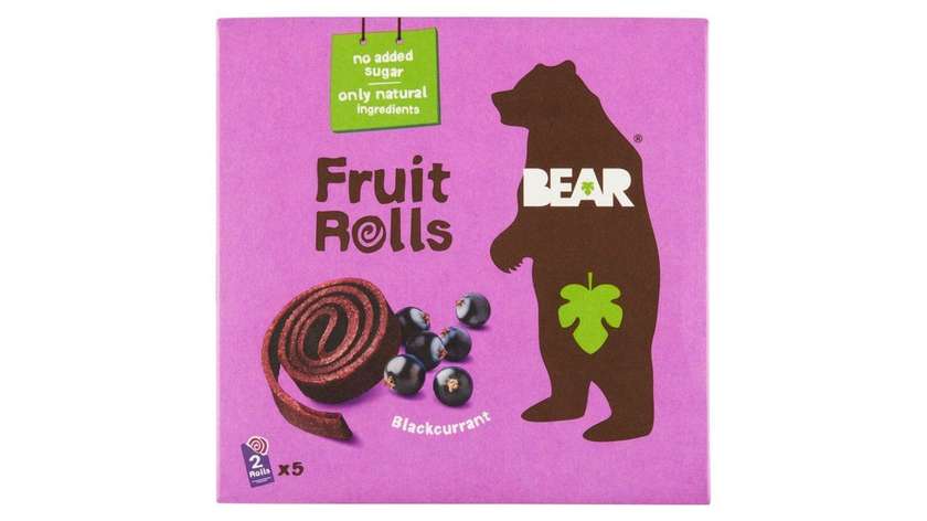 Bear Finely Dried Fruit Rolled Slices 5x 20g