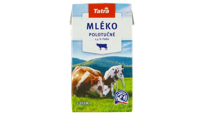 Tatra Semi-skimmed Milk 1,5% Fat 1l