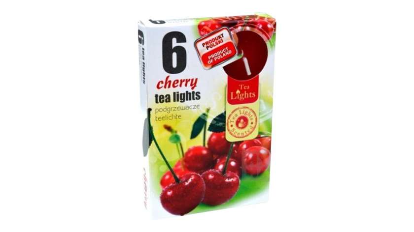 Bispol Scented Candles Cherry 6 Pcs