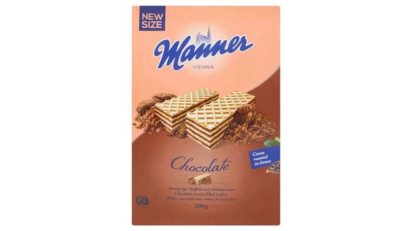 Manner Crispy Wafers with Creamy Chocolate Filling 200g